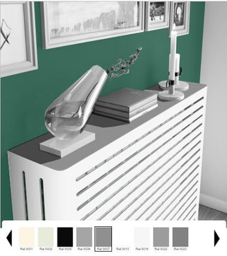 Modern Floating Radiator Heater Cover NORDIC STRIPE Metal Cabinet design flush top Ref RCNR230A-Radiator Covers > Floting Radiator Cabinets > Drawer Radiator Cover > Modern Radiator Covers > Designer Radiator Covers > Custom Made Heater Cover > Wall Mounted Covers > Made toMeasure Radiator Cover-RadiatorCoversShop.com