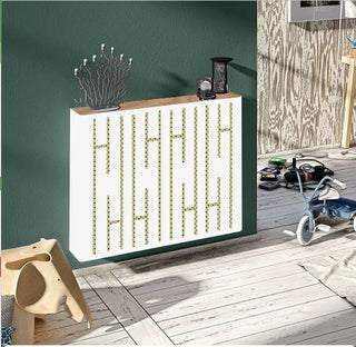 Modern Floating Radiator Heater Cover NORDIC DIODES Metal Cabinet design flush wood top Ref RCNR233-Radiator Covers > Floting Radiator Cabinets > Drawer Radiator Cover > Modern Radiator Covers > Designer Radiator Covers > Custom Made Heater Cover > Wall Mounted Covers > Made toMeasure Radiator Cover-RadiatorCoversShop.com