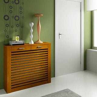 Floor Standing Modern Radiator Heater Cabinet CLASSIC LINES Cover Design with Top Drawer Ref RCCL201-Radiator Cabinets > Heater Boxes > Radiator Enclosure > Radiator Casing > Radiator Enclosure > Custom Made Radiator Cabinets > Radiator Screens > Radiator Topper > Radiator Cabinet with drawer-RadiatorCoversShop.com