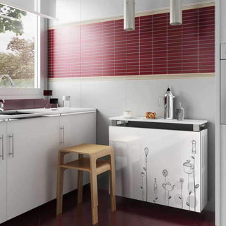 Custom Made Folding TABLE Radiator Cover Multi-functional Cabinet Space Saving Design in Oak Wood-Radiator Covers > Floting Radiator Cabinets > Table Radiator Covers > Modern Radiator Covers > Designer Radiator Covers > Custom Made Heater Cover > Wall Mounted Covers > Made toMeasure Radiator Cover-RadiatorCoversShop.com