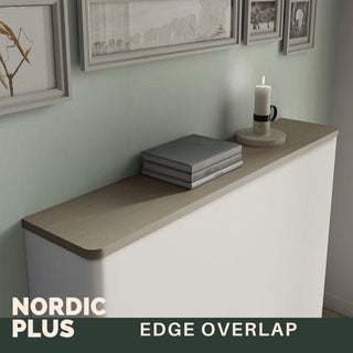 Modern Floating Radiator Heater Cover NORDIC CANES Metal Cabinet design flush wood top Ref RCNR232-Radiator Covers > Floting Radiator Cabinets > Drawer Radiator Cover > Modern Radiator Covers > Designer Radiator Covers > Custom Made Heater Cover > Wall Mounted Covers > Made toMeasure Radiator Cover-RadiatorCoversShop.com