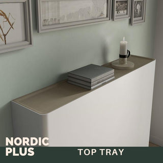 Modern Floating Radiator Heater Cover NORDIC CANES Metal Cabinet design flush wood top Ref RCNR232-Radiator Covers > Floting Radiator Cabinets > Drawer Radiator Cover > Modern Radiator Covers > Designer Radiator Covers > Custom Made Heater Cover > Wall Mounted Covers > Made toMeasure Radiator Cover-RadiatorCoversShop.com