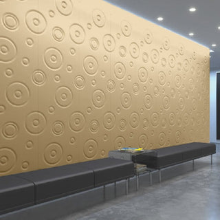 Decorative 3D Textured Feature Wall Panels in Gold Finish with Modern Oversized DROP Design-Gold-2 x 60x120cm / 23x47"-RadiatorCoversShop.com