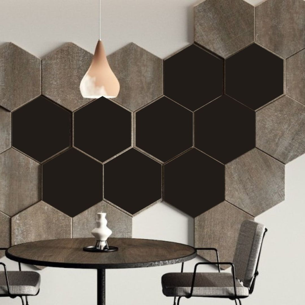Decorative HEXAGONAL wall panels varied thicknes textured 3D design pk3 ...