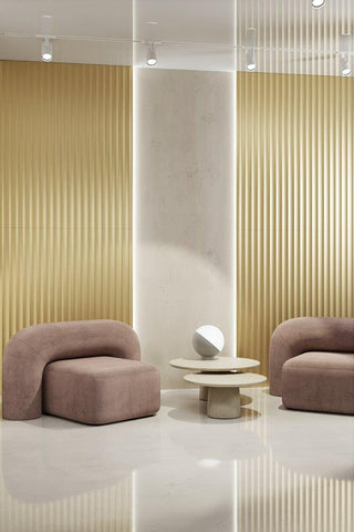 Decorative 3D Textured Feature Wall Panels in Gold Finish with DIMOND Design Continuous Pattern-Gold-3 Pks 4 x 60x60cm-RadiatorCoversShop.com