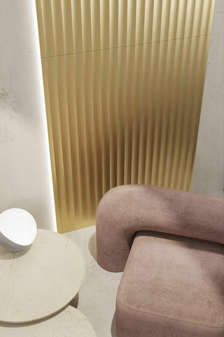 Decorative 3D Textured Feature Wall Panels in Gold Finish with DIMOND Design Continuous Pattern-Gold-4 x 60x60cm / 23x23"-RadiatorCoversShop.com