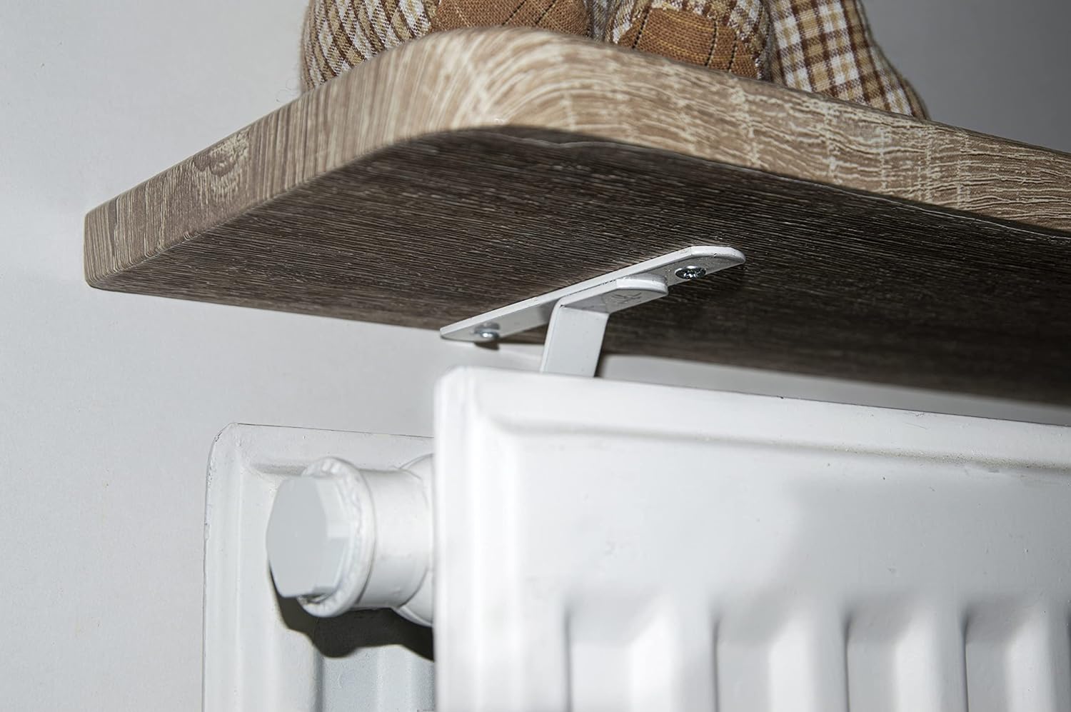 Light Oak Radiator Shelf 90x15x1.8cms laminated with fixings included ...