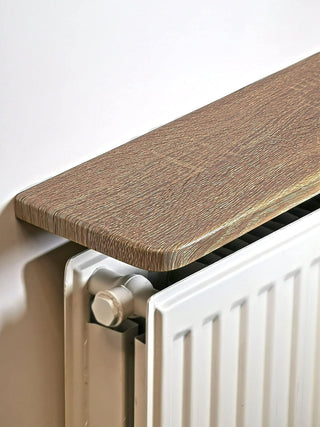 Light Oak Radiator Shelf 90x15x1.8cms laminated and with fixings included-RadiatorCoversShop.com