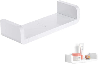 Wall Mounted Shelf, Display, Home Office, Study, Bathroom or Kitchen Storage Shelf-White-32x11x7-RadiatorCoversShop.com