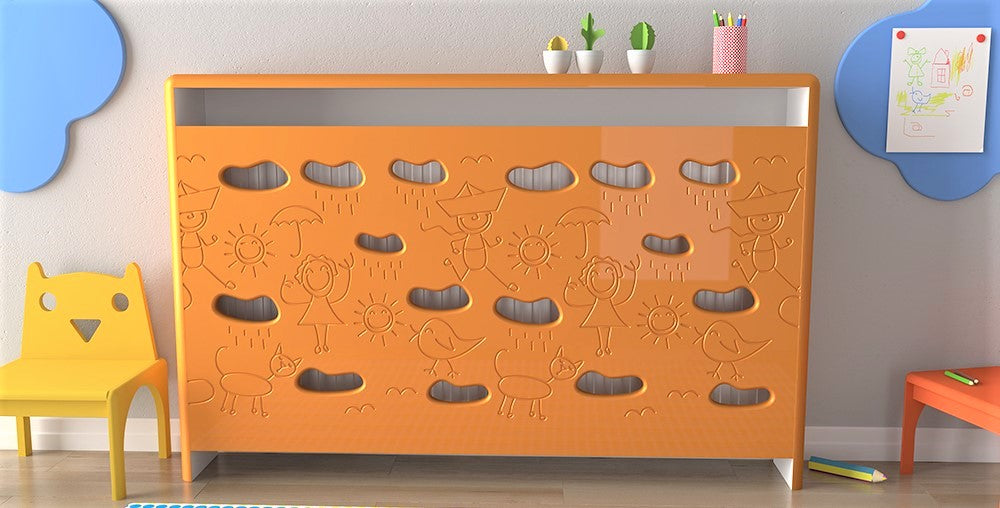 Children Design Radiator Cabinet Cover CARS for Boys nursery playroom ...