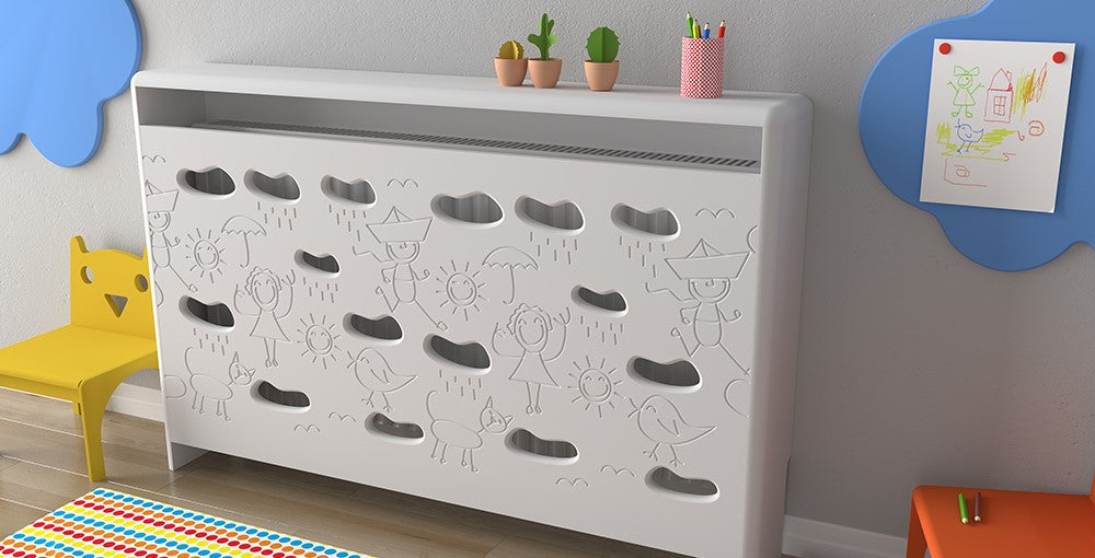 Children Design Radiator Cabinet Cover CARS for Boys nursery playroom ...
