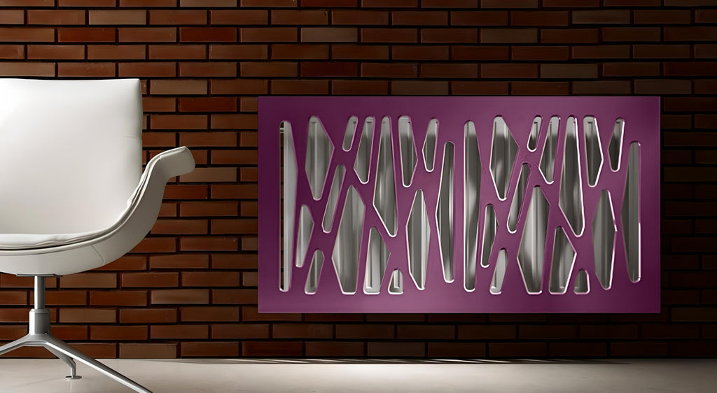 Stylish Removable Radiator Radiator Cover in Futuristic GEO Design ...