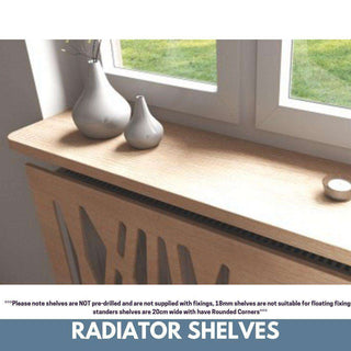 Made to Measure Rounded Radiator Top Shelf Windowsill made with strong 1.8cm thickness material-Radiator Shelf > Shelves above Radiator > Radiator Heater Shelves > Custom Made Radiator Shelves > Made to Measure Windowsills > Bespoke Shelf Window Sills > Matching Shelves above Radiator Covers-RadiatorCoversShop.com