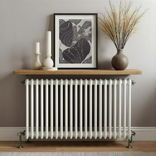 Made to Measure Rounded Radiator Top Shelf Windowsill made with strong 1.8cm thickness material-White-20x72cm/ 8x28"-RadiatorCoversShop.com