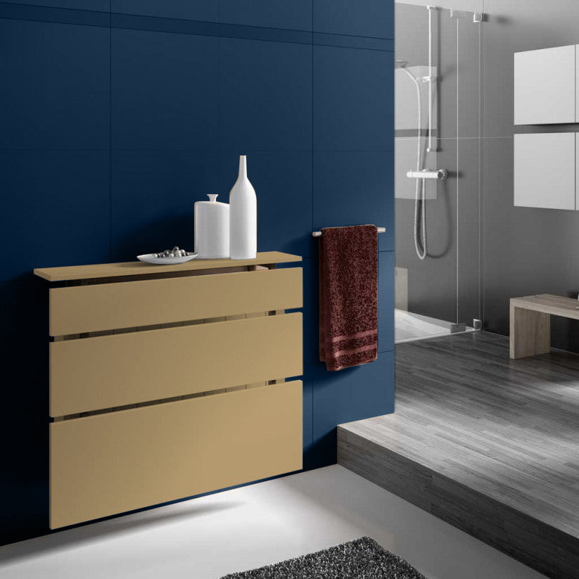 Modern Radiator Cover MINIMAL Squres Cabinet Design in Gold Finish ...