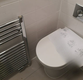 Towel Rail Radiator Cover Safety Panel protecting from burns in En-suit Cloaks Bathroom Heaters-White-70x70cm-RadiatorCoversShop.com