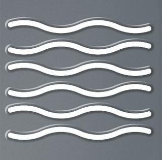 Towel Rail Radiator Heater Cover Wave Safety Panel burns protection in En-suit Cloaks Bathroom