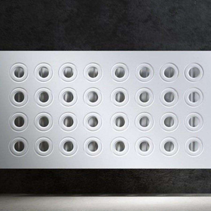 Contemporary RINGS Radiator Heater Cover Stain Matt colours removable ...