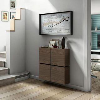Contemporary White Floating Radiator Heater Cabinet Cover 4 CUBES design with Integrated Shelf-Radiator Covers > Floting Radiator Cabinets > Shelf Radiator Cover > Modern Radiator Covers > Designer Radiator Covers > Custom Made Heater Cover > Wall Mounted Cover > Made toMeasure Radiator Cover-RadiatorCoversShop.com