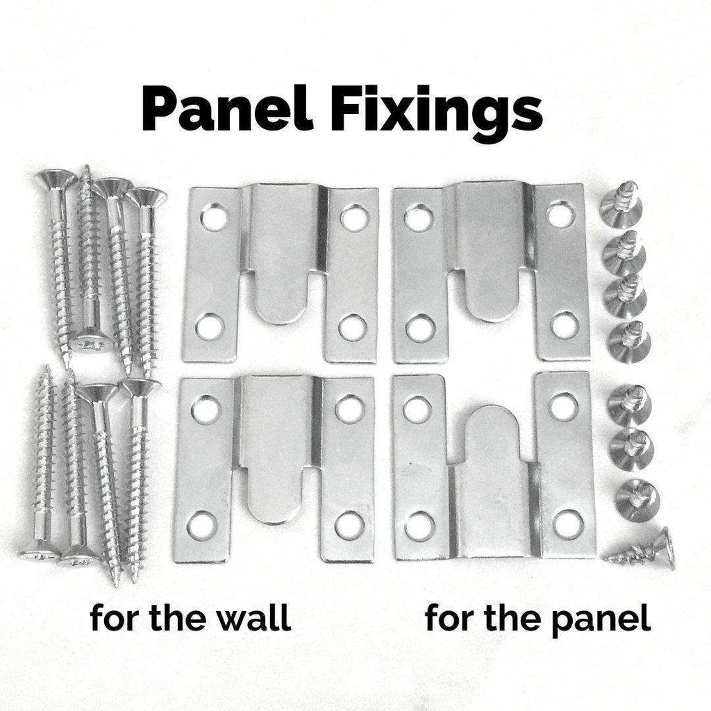 Concealed Wall Mount Fixing Brackets Flash hanging Headboards Wall ...