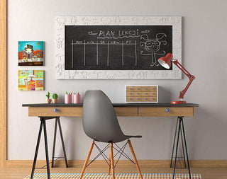 Kids Magnetic Blackboard chalkboard with CLOUDS frame design for Children’s Bedroom Playroom-Chalkboards > Blackboards > Home Notice Board > Children Play Boards-RadiatorCoversShop.com
