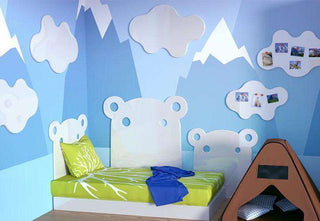 Kids HIPPO design single bed decorative Headboard for Children’s Bedroom Nursery Playroom-Headboards > Wall Protection > Kids Headboards > Children Bedroom Headboards-RadiatorCoversShop.com