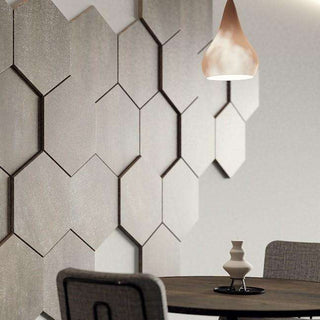 Decorative HEXAGONAL wall panels with varied thickness for textured 3D surface design, pack of 3-Wall Panelling > Decorative Wall Panels > Textured Wall Panels > 3D Wall Panels > Feature Wall Covering-RadiatorCoversShop.com
