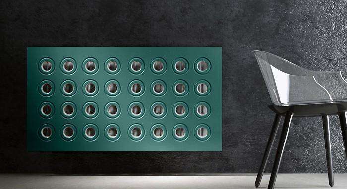 Contemporary RINGS Radiator Heater Cover Stain Matt colours removable ...