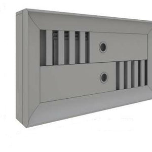 Luxury Floating Radiator Heater Cover Framed Reverse Slats & Box ...