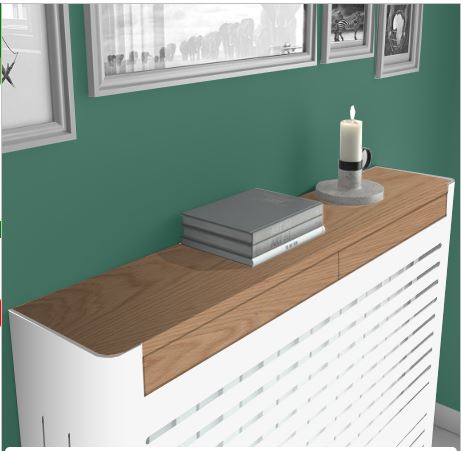 Modern Floating White Radiator Heater Cover NORDIC one or two wood ...