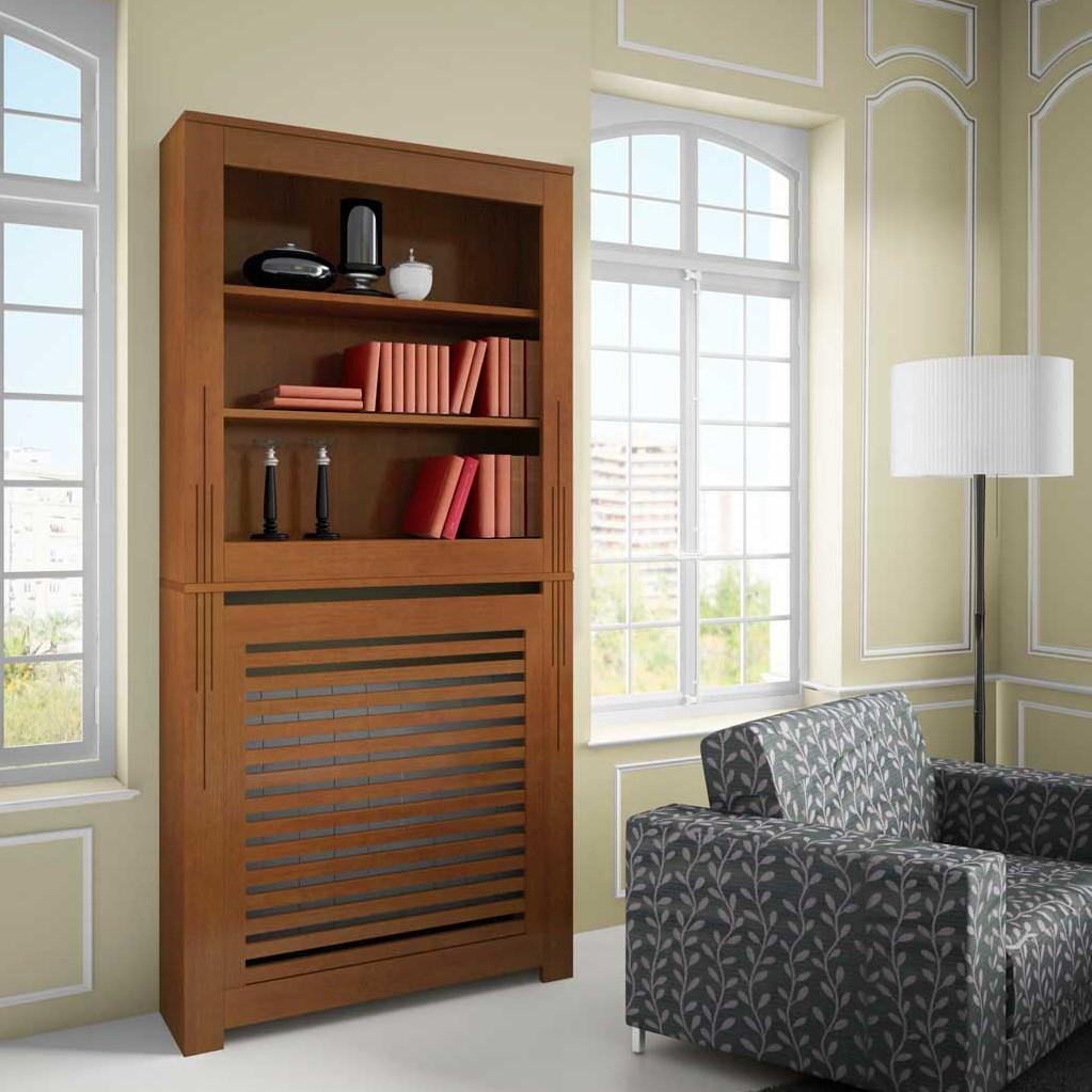 Floor Standing Modern White Radiator Heater Cabinet CLASSIC LINES Cover Box Design Ref RCCL202